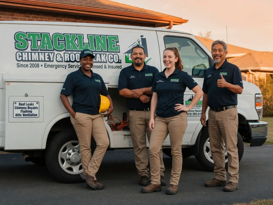 Chimney flashing repair company in Boynton, OK